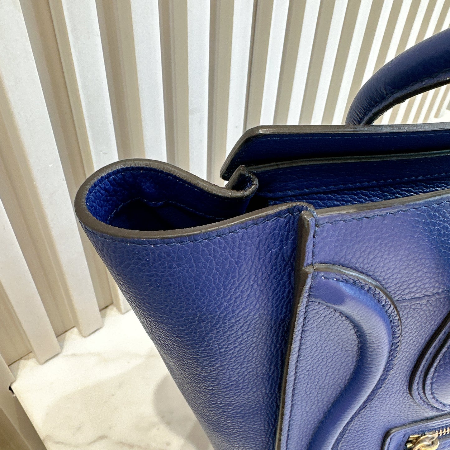 Celine Luggage Tote in Blue