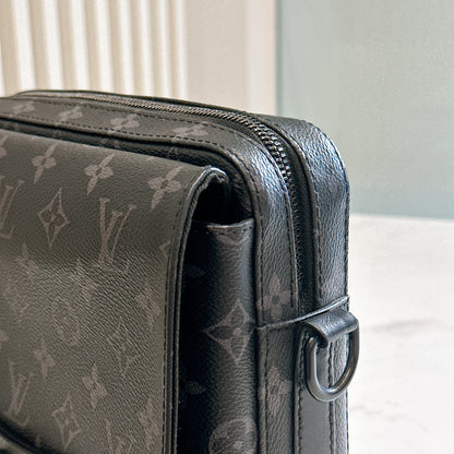 LV Steamer Messenger Bag in Monogram Eclipse