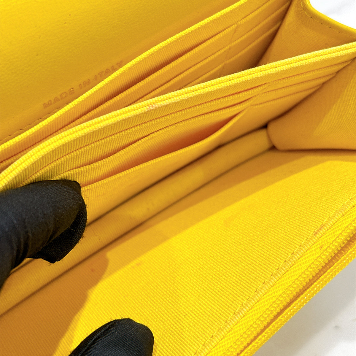 Chanel Wallet On Chain in Yellow Lambskin