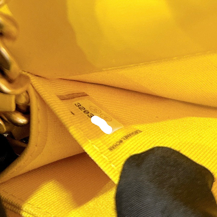 Chanel Wallet On Chain in Yellow Lambskin