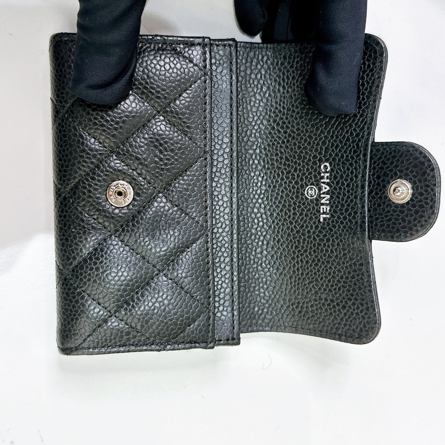 Chanel Classic Card Holder in Black Caviar