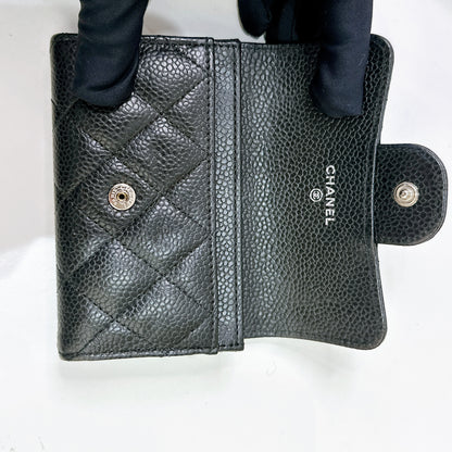 Chanel Classic Card Holder in Black Caviar