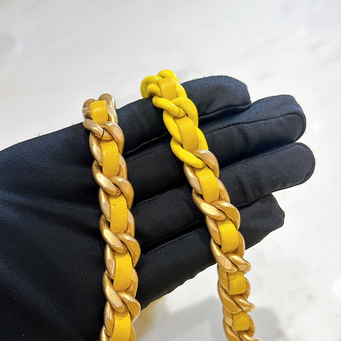 Chanel Wallet On Chain in Yellow Lambskin