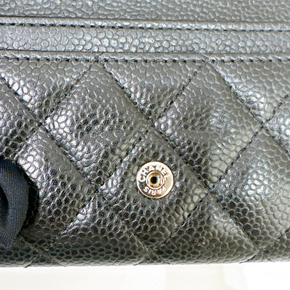 Chanel Classic Card Holder in Black Caviar