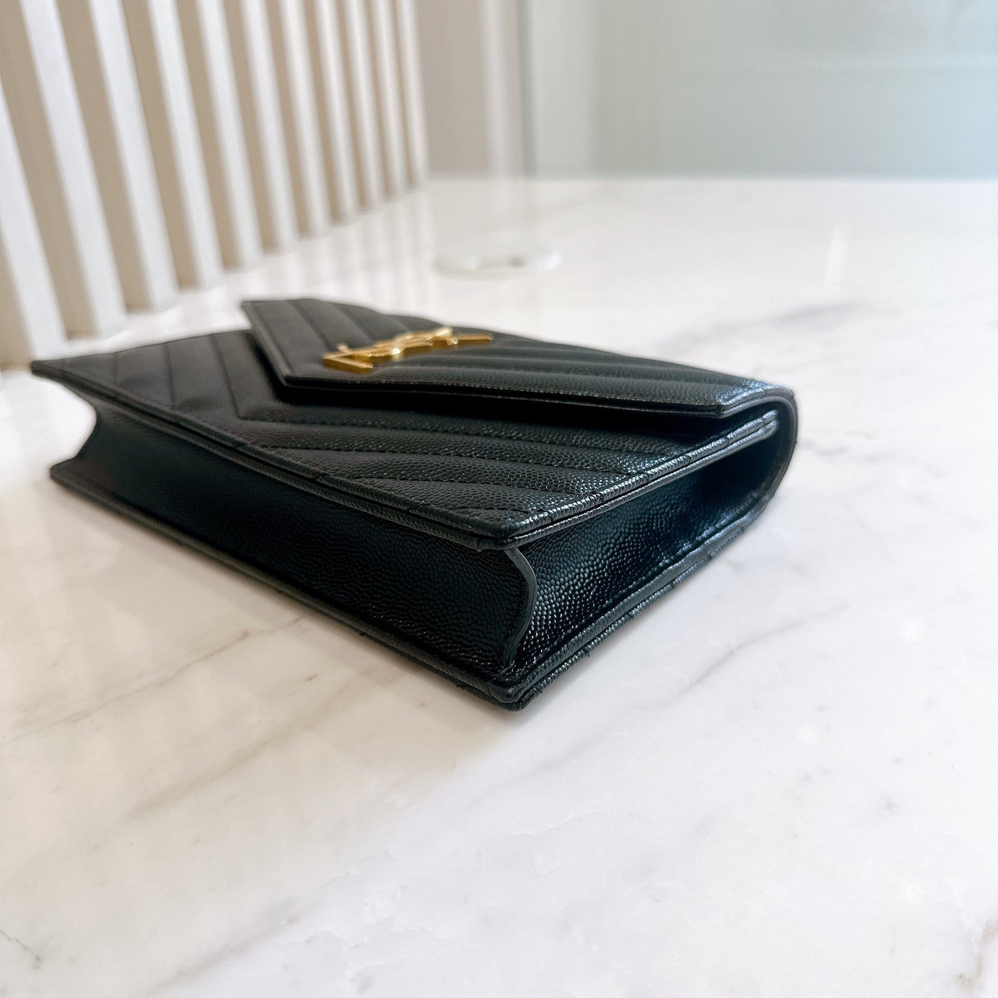 YSL Small WOC in Black SHW