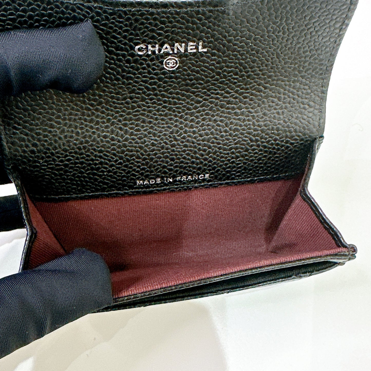 Chanel Classic Card Holder in Black Caviar