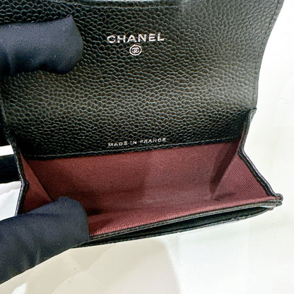 Chanel Classic Card Holder in Black Caviar