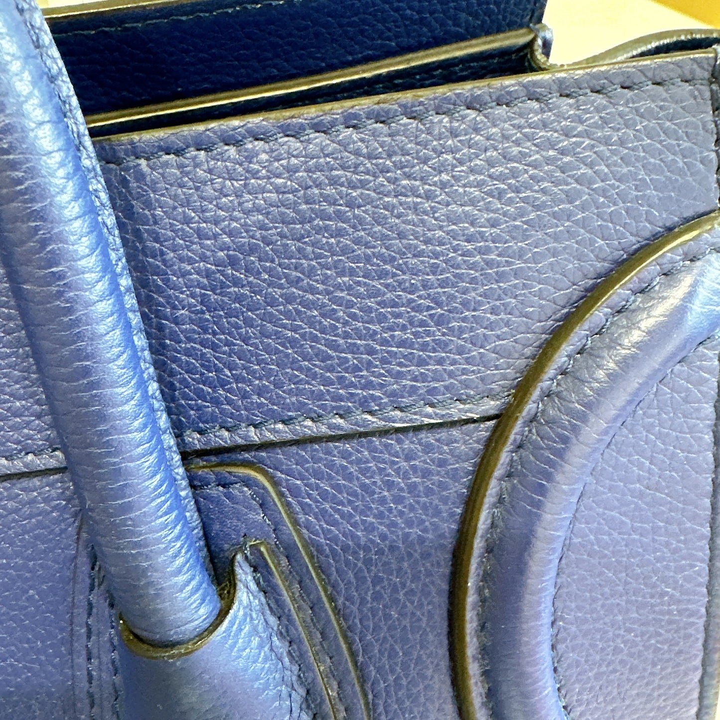 Celine Luggage Tote in Blue