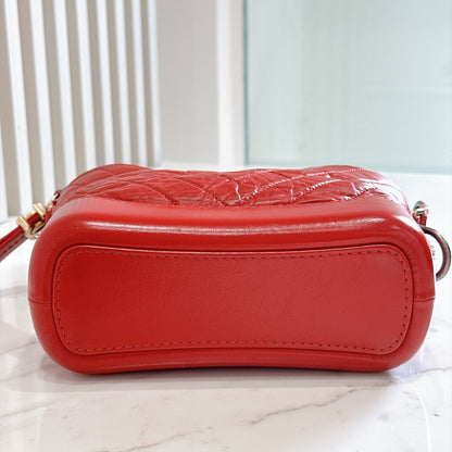 Chanel Gabrielle in Small Red Aged Calfskin