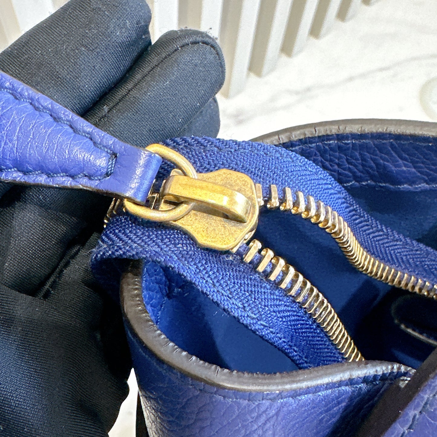 Celine Luggage Tote in Blue