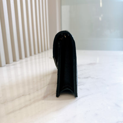YSL Small WOC in Black SHW