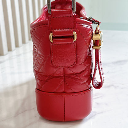 Chanel Gabrielle in Small Red Aged Calfskin