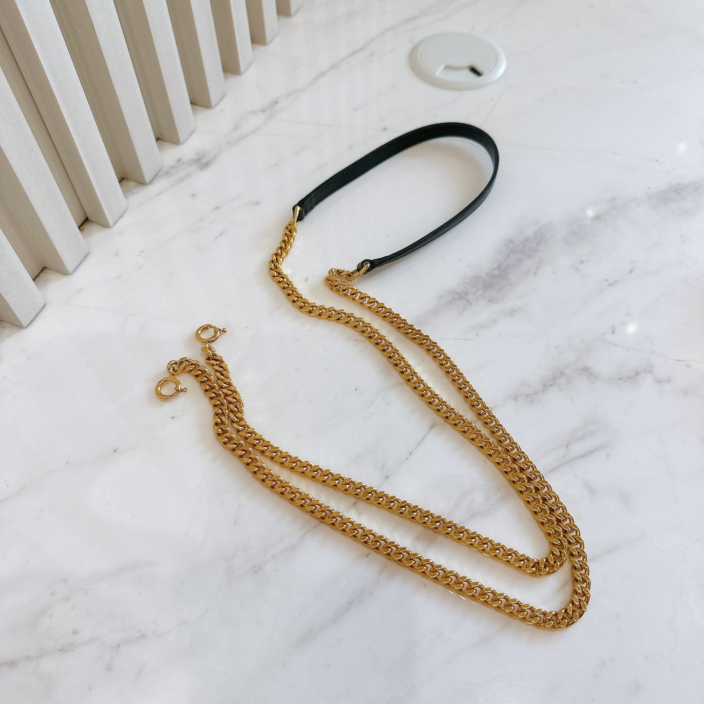 YSL Small WOC in Black SHW