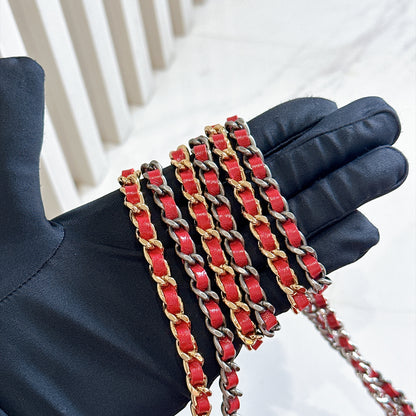 Chanel Gabrielle in Small Red Aged Calfskin