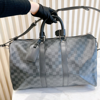 LV Damier Graphie Keepall Bandouliere 45
