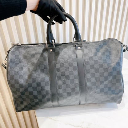 LV Damier Graphie Keepall Bandouliere 45