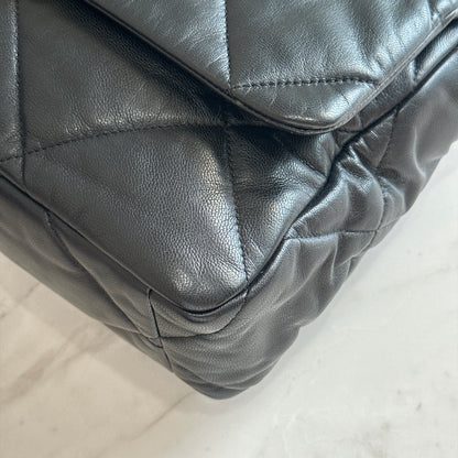 Chanel 19 Medium in Black Goatskin