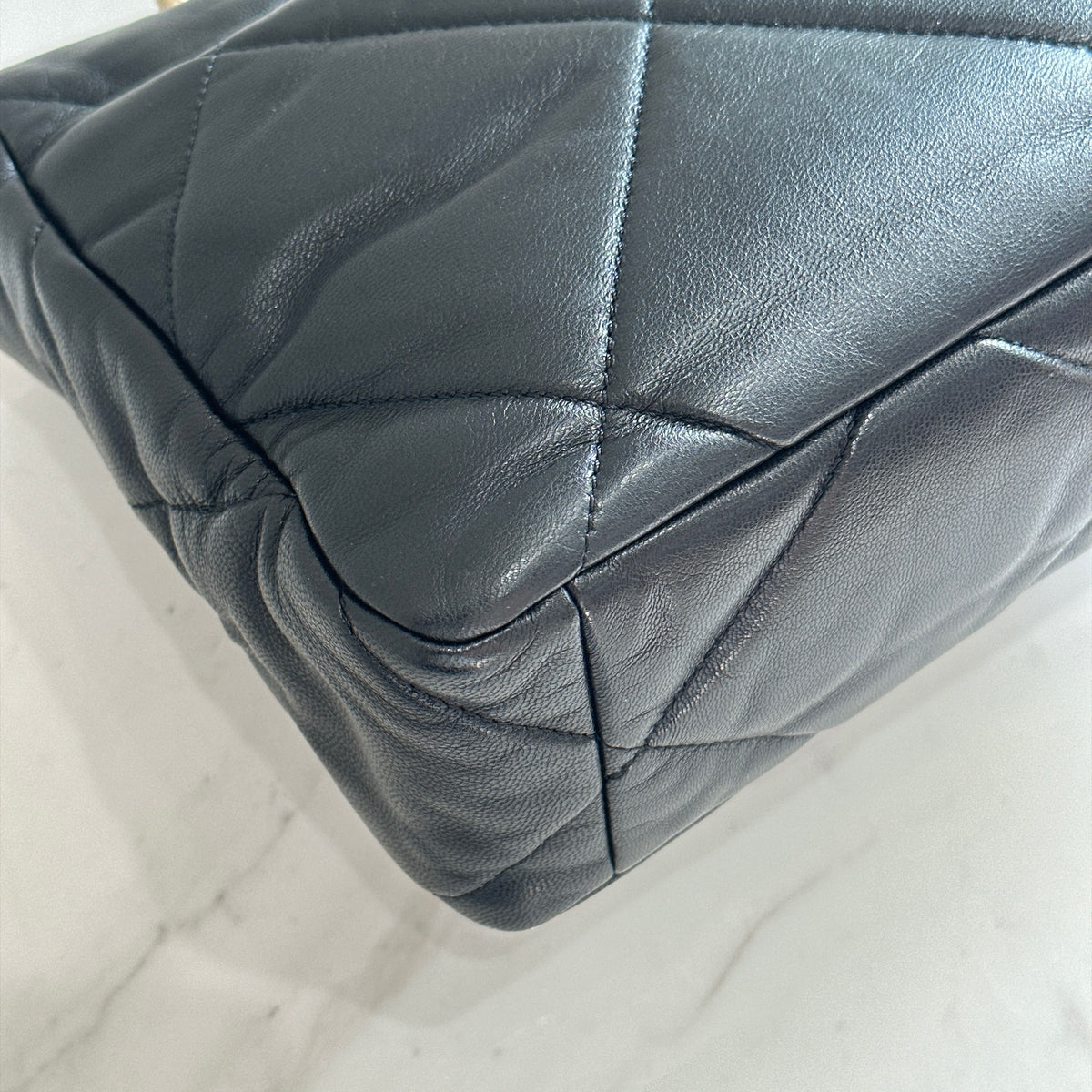 Chanel 19 Medium in Black Goatskin