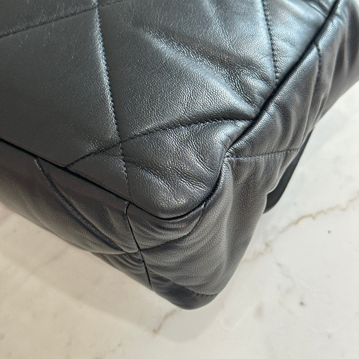 Chanel 19 Medium in Black Goatskin