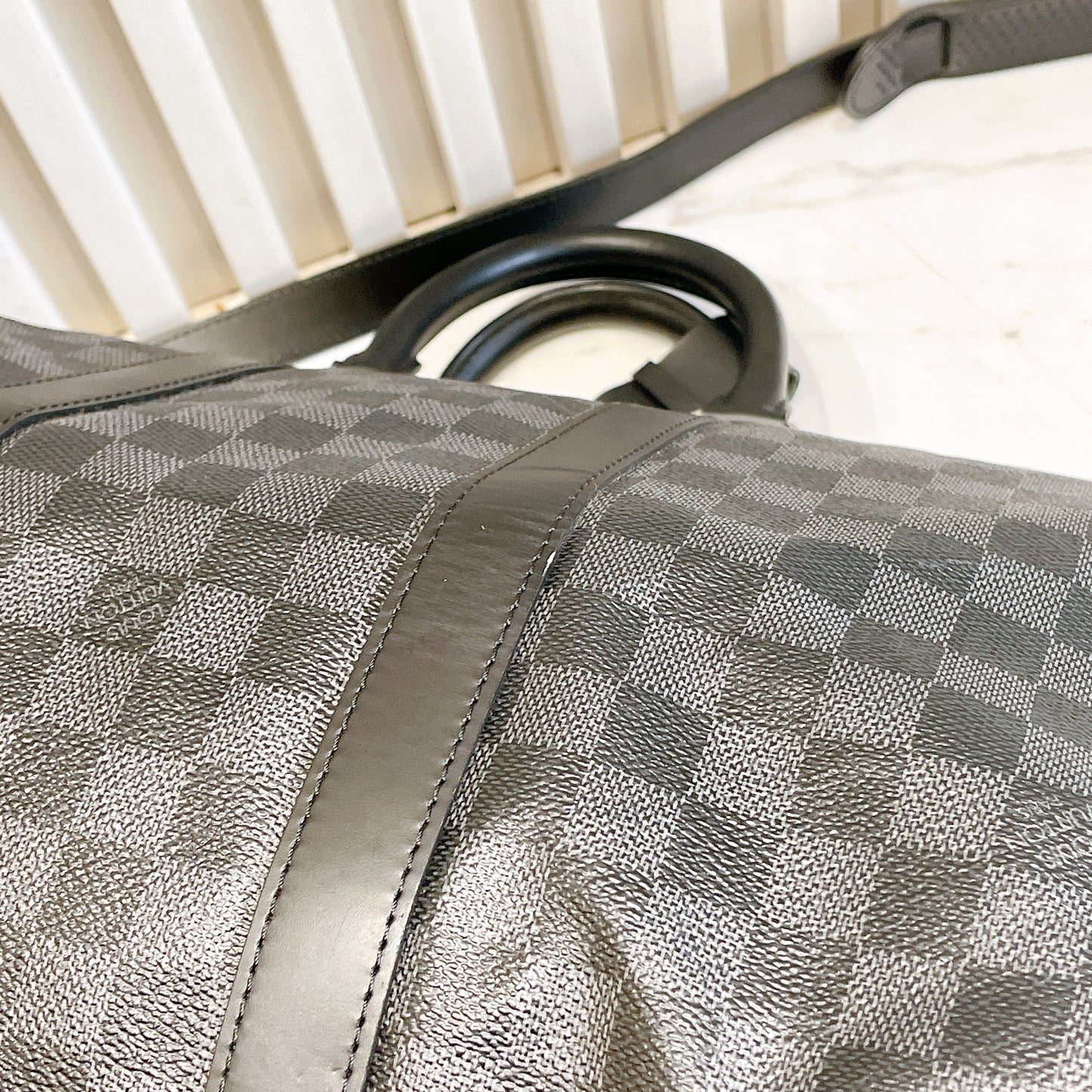 LV Damier Graphie Keepall Bandouliere 45
