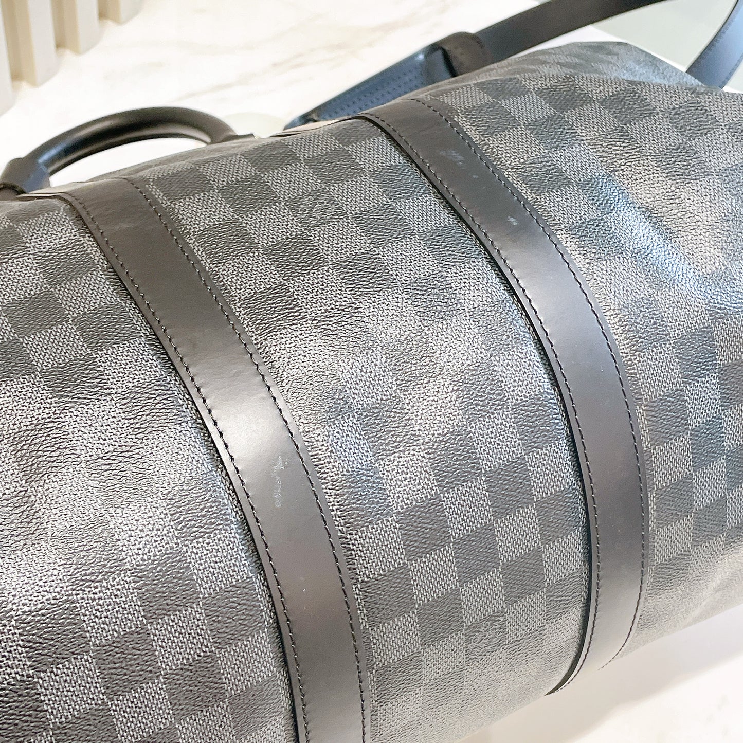 LV Damier Graphie Keepall Bandouliere 45