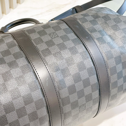 LV Damier Graphie Keepall Bandouliere 45