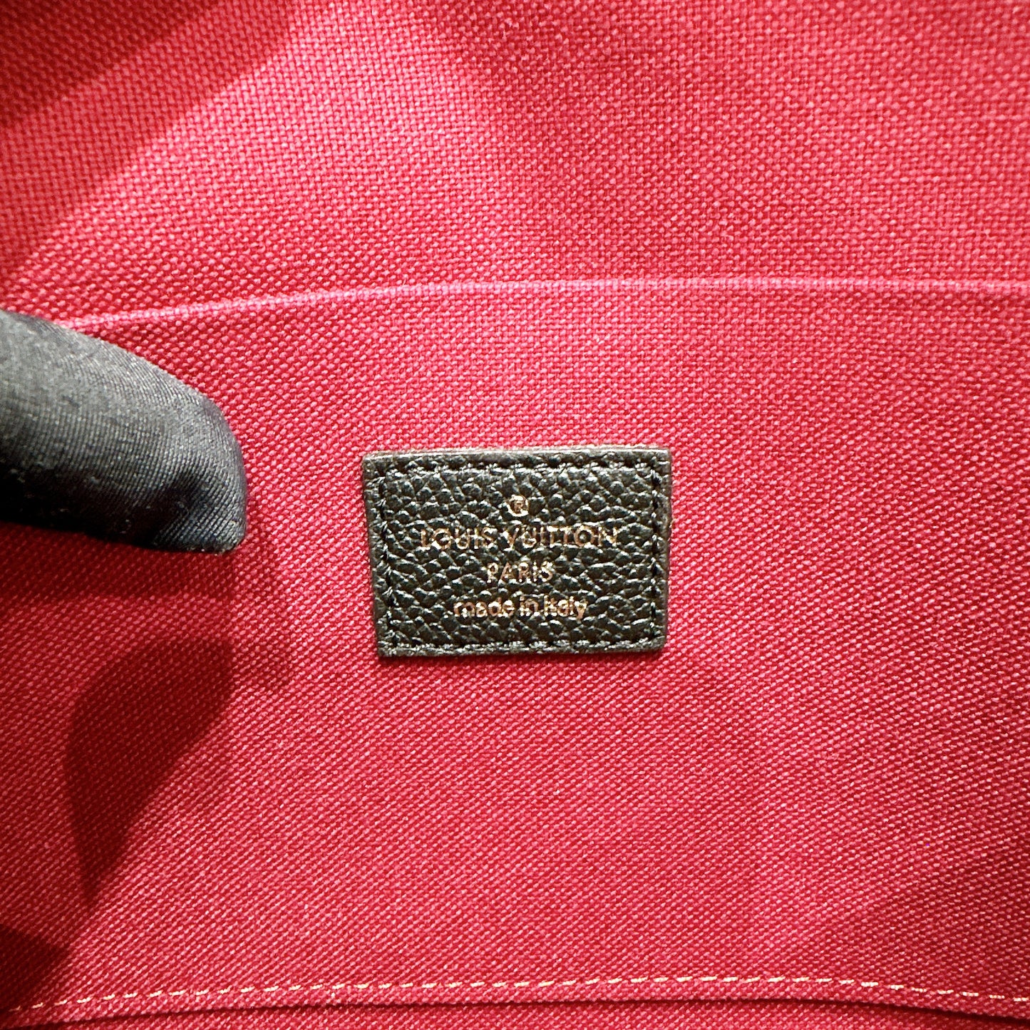 LV Felicie Pochette in Black/Creme