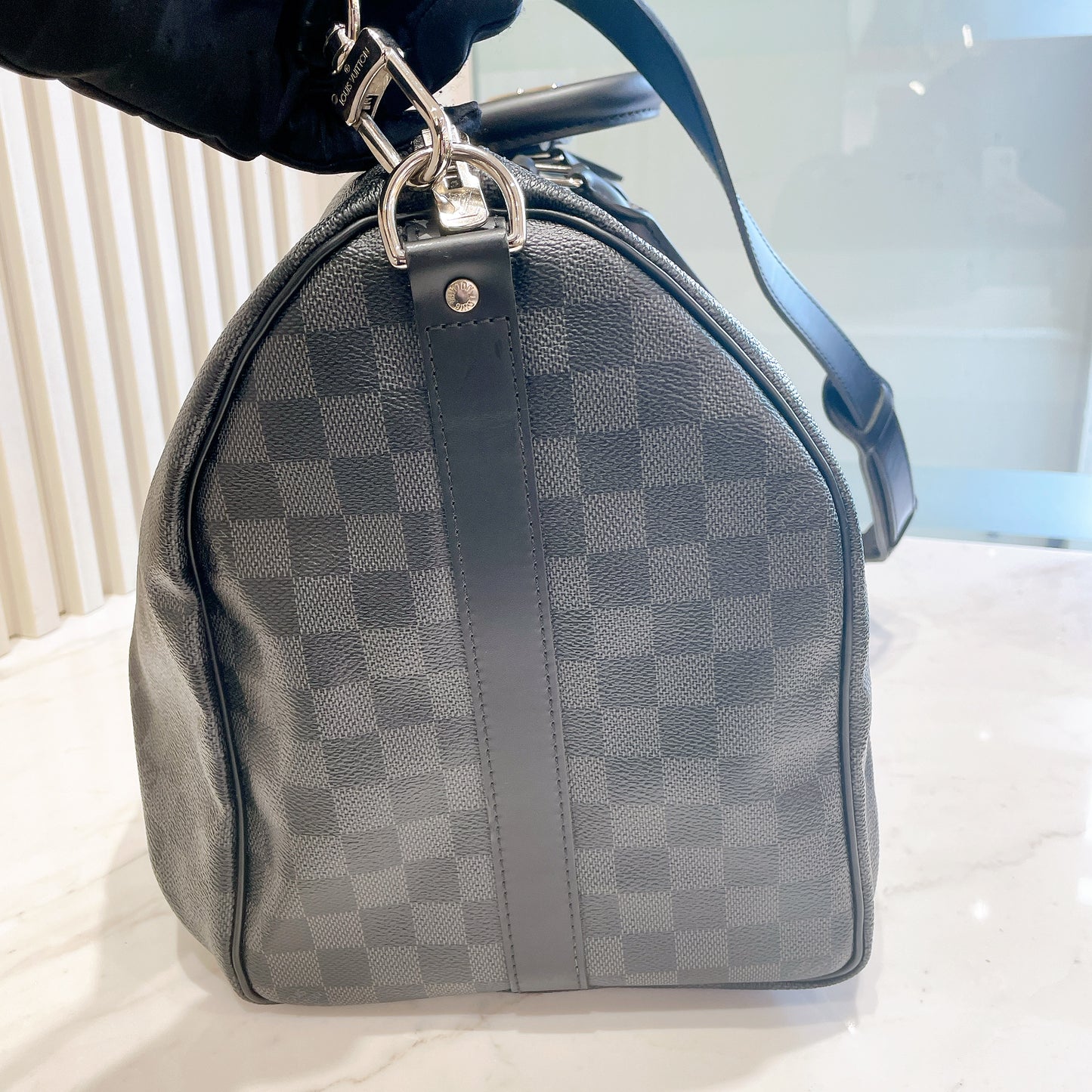 LV Damier Graphie Keepall Bandouliere 45