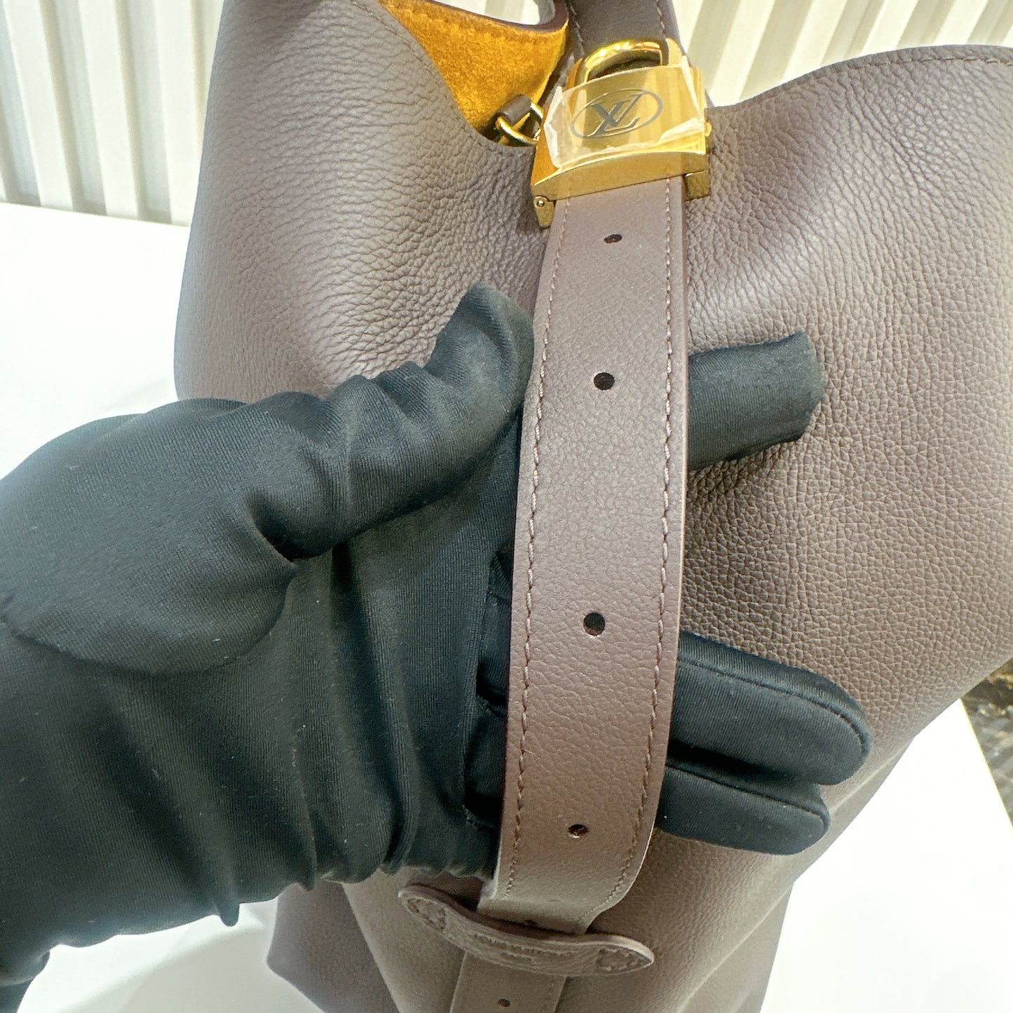 LV Low Key Hobo MM in Smoke