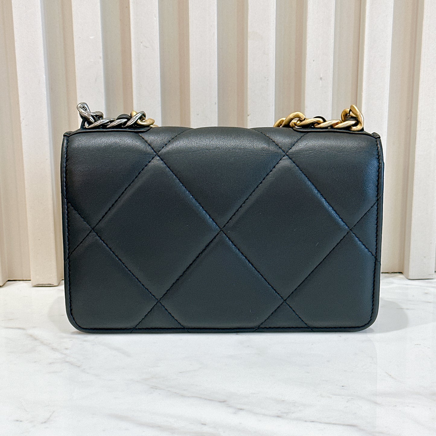 Chanel 19 WOC in Black GHW