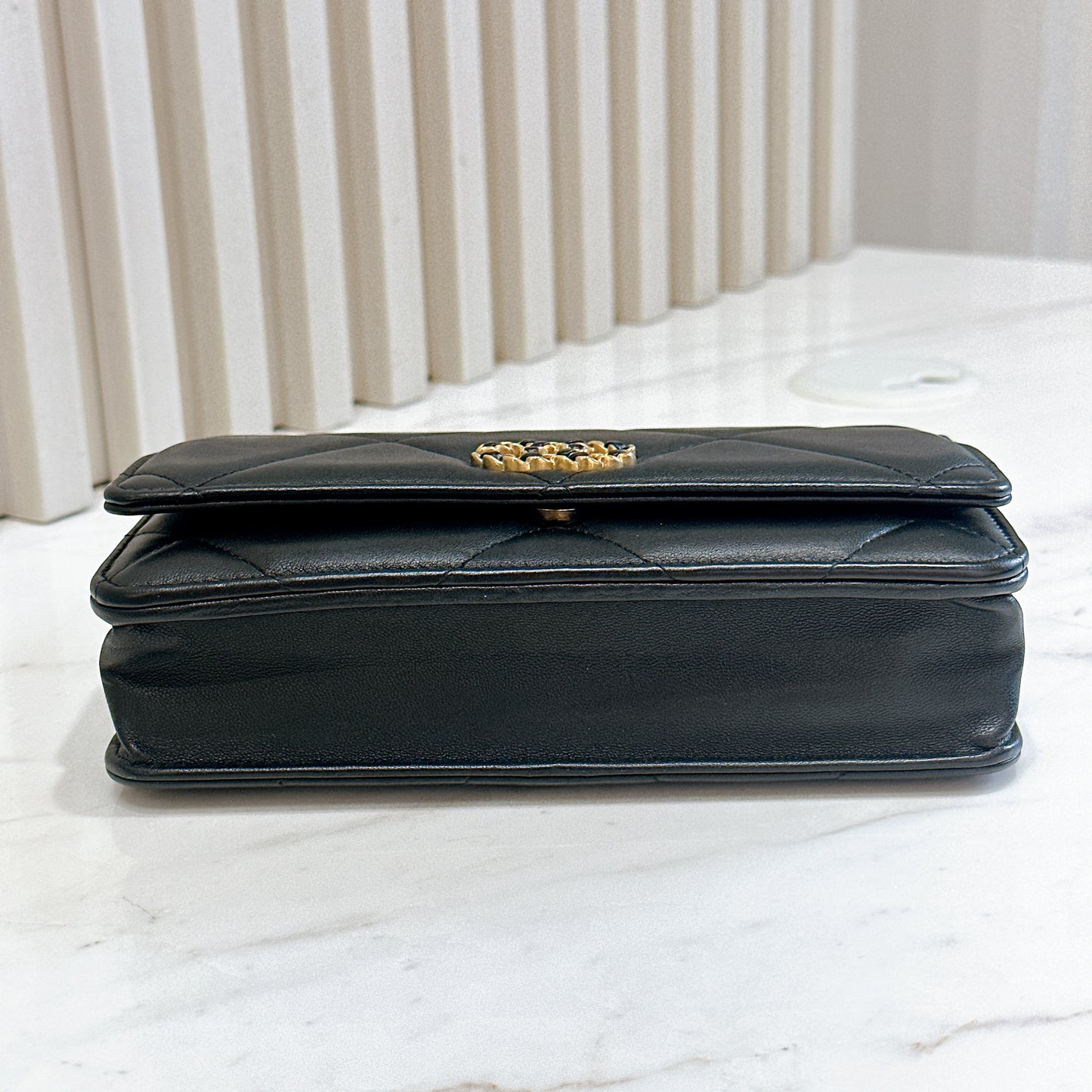 Chanel 19 WOC in Black GHW