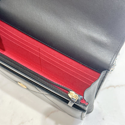 Chanel 19 WOC in Black GHW