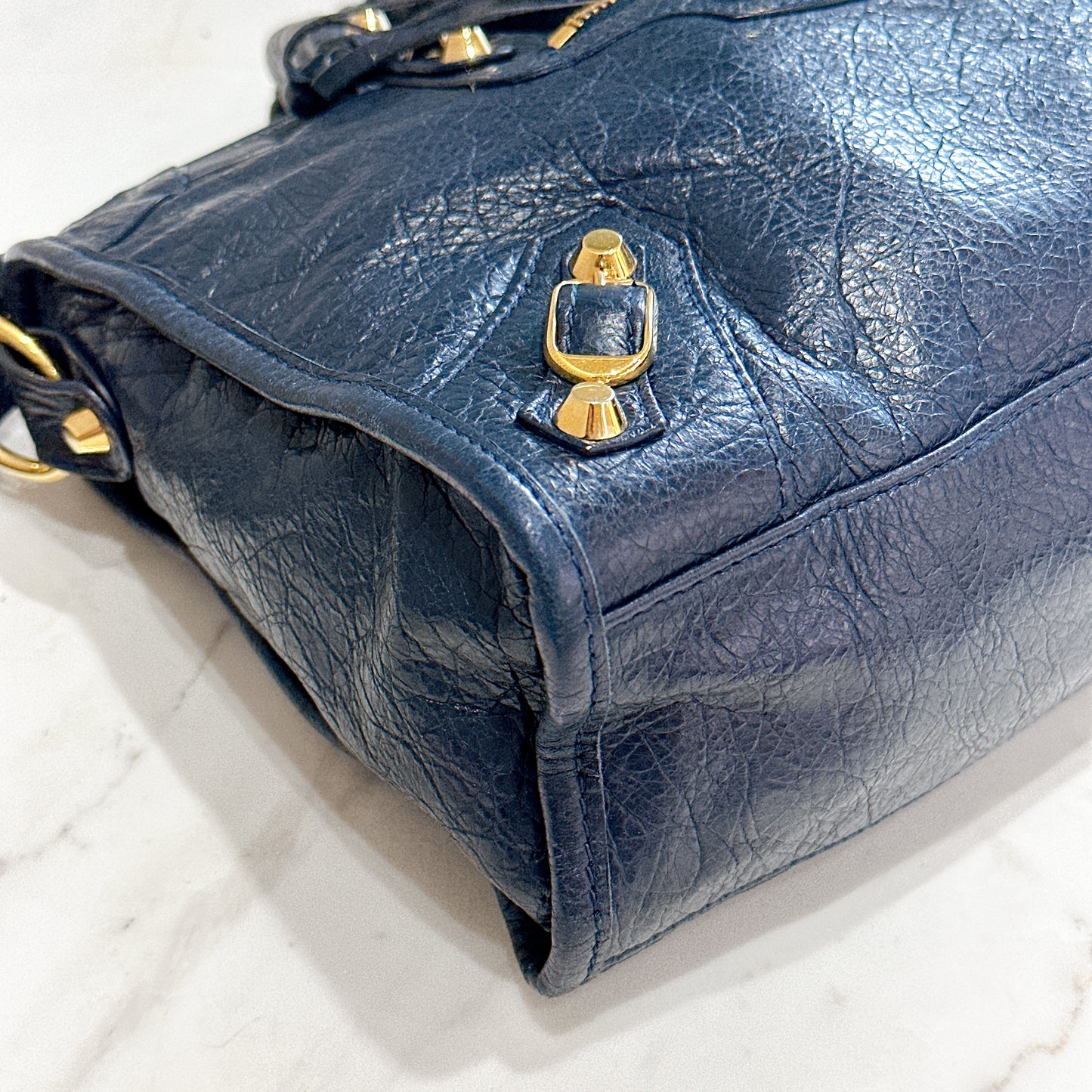 Balenciaga City Small in Blue