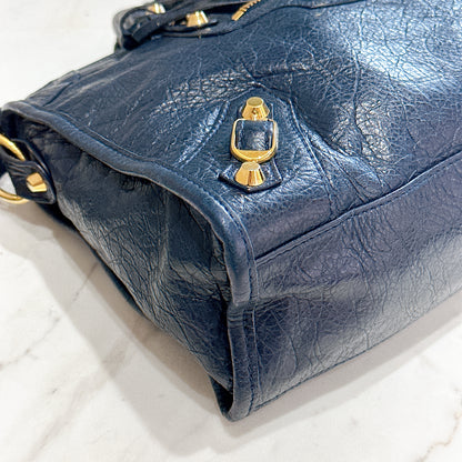 Balenciaga City Small in Blue