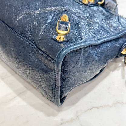 Balenciaga City Small in Blue