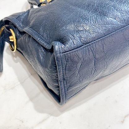 Balenciaga City Small in Blue