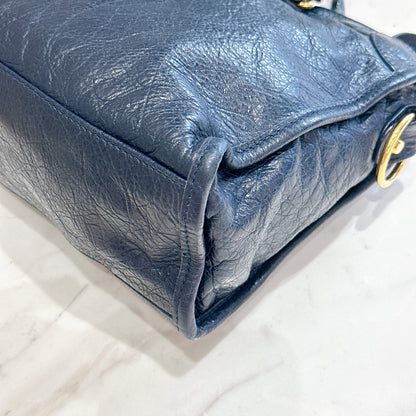 Balenciaga City Small in Blue