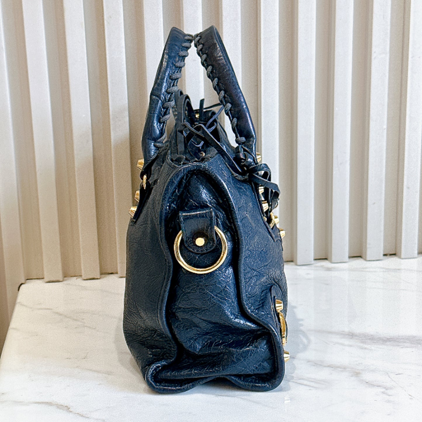 Balenciaga City Small in Blue