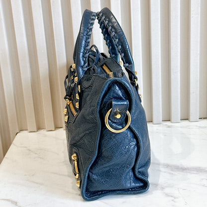 Balenciaga City Small in Blue