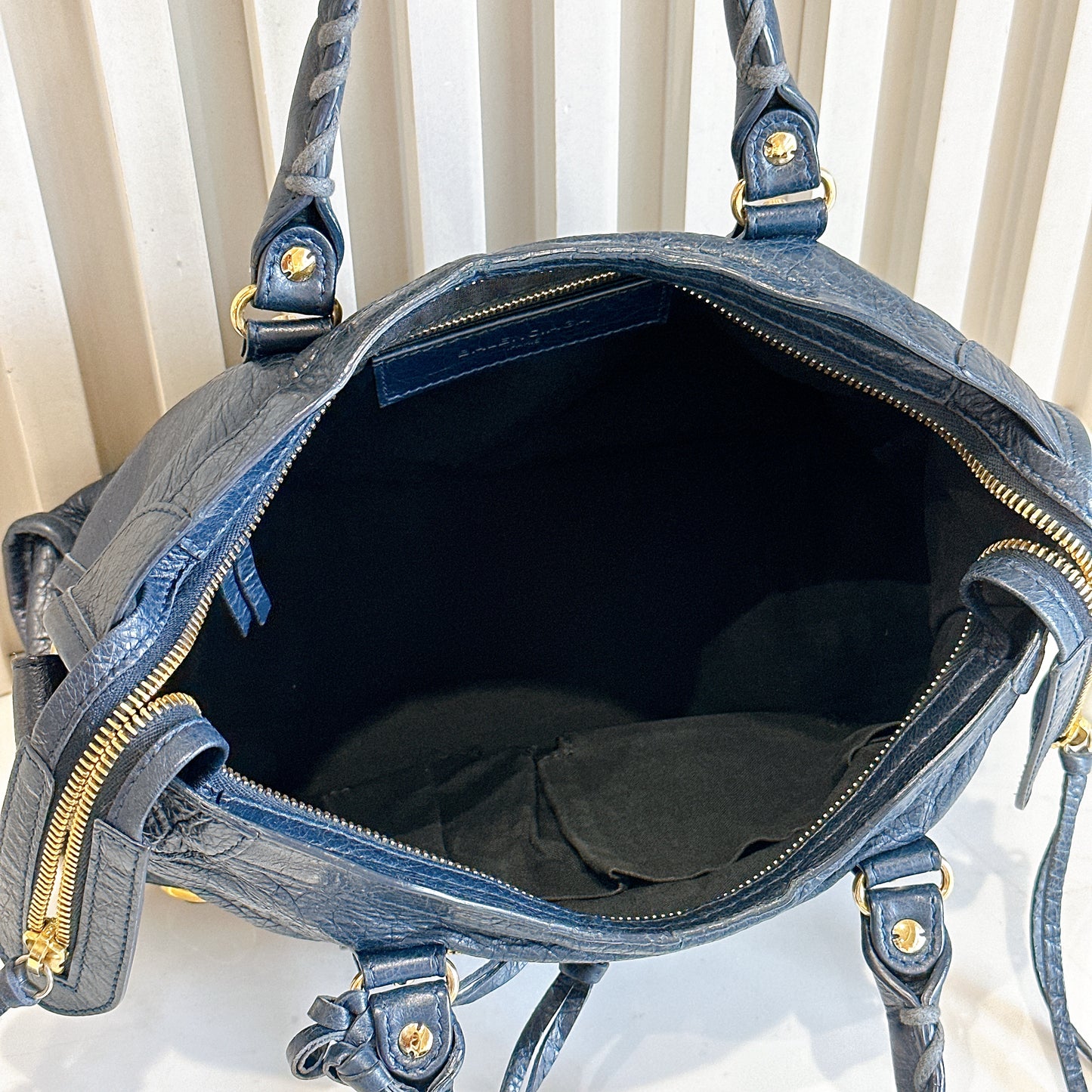 Balenciaga City Small in Blue
