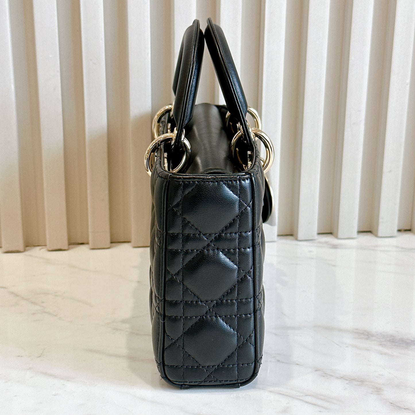 Lady D Joy Medium in Black GHW
