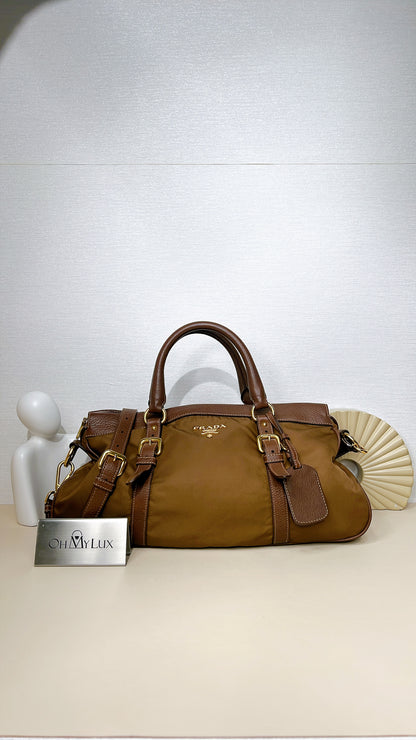 Prada BN2032 Tessuto Nylon & Soft Calf Leather Trim