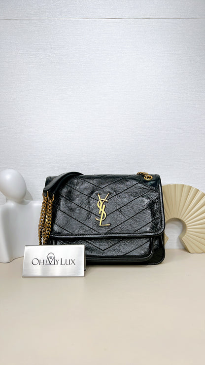 YSL Niki Baby in Black