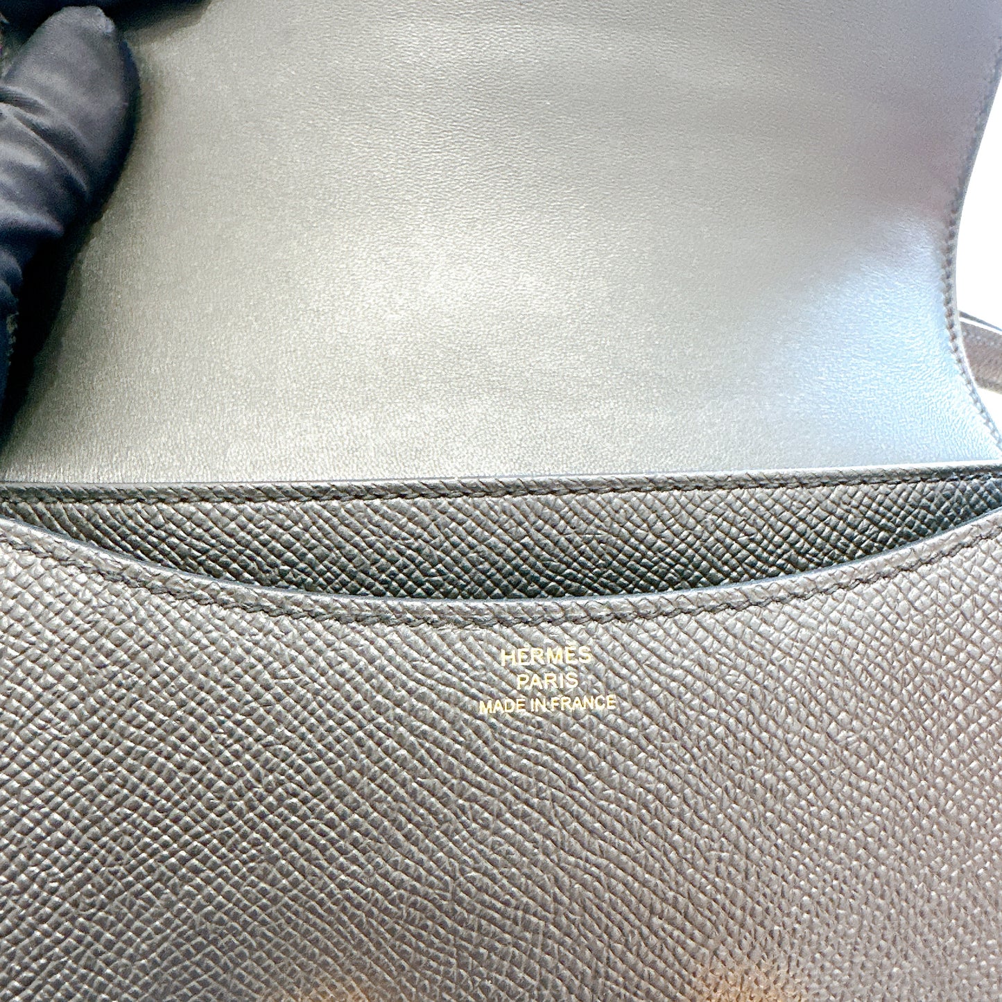 Hermes Constance 18 Epsom in Noir GHW