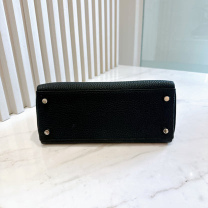 Hermes Kelly 25 Togo in Noir PHW