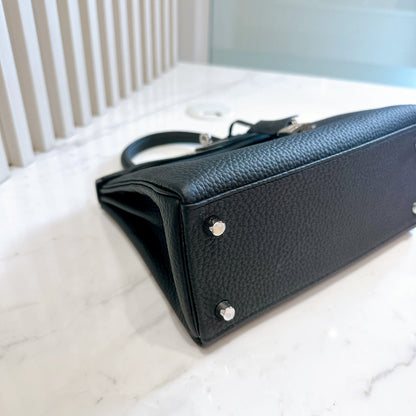 Hermes Kelly 25 Togo in Noir PHW