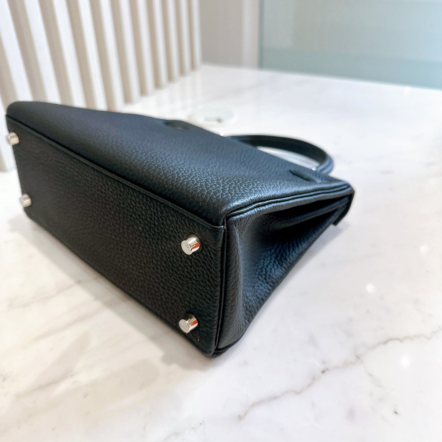 Hermes Kelly 25 Togo in Noir PHW