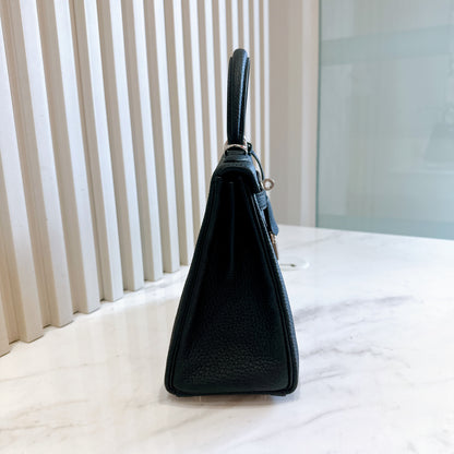 Hermes Kelly 25 Togo in Noir PHW