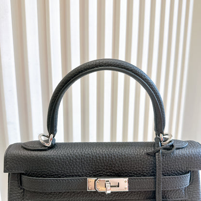 Hermes Kelly 25 Togo in Noir PHW