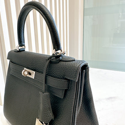 Hermes Kelly 25 Togo in Noir PHW